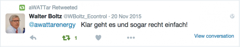 Twitter mit E-Control 2